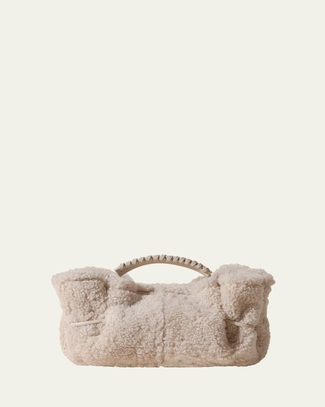 Arta Mini Shearling Top-Handle Bag